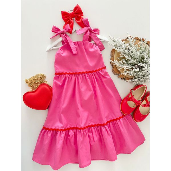 Vestido Midi Louise Rosa 