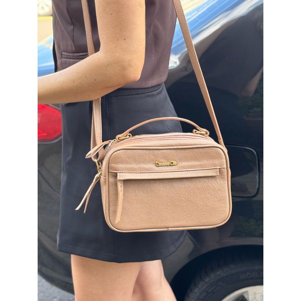 Bolsa Cris Couro Legítimo Nozes