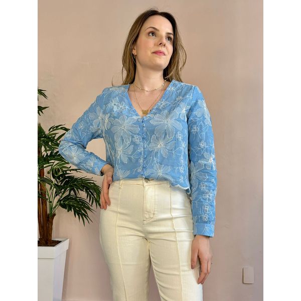 Blusa Bordada Serena