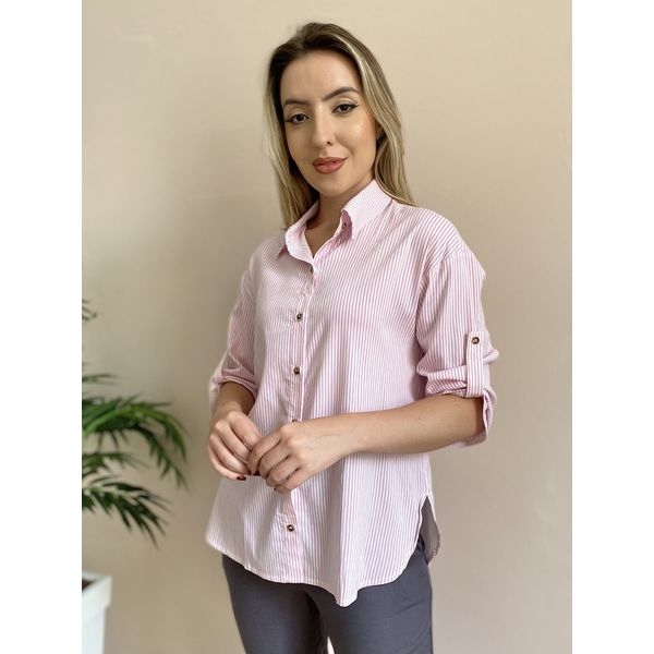 Camisa Juliane Listrada - Rosa