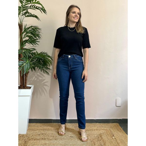 Calça Jeans Reta Clássica