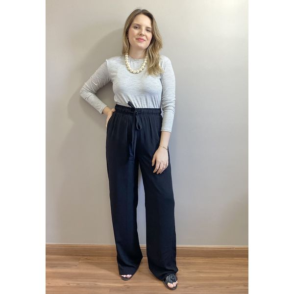 Calça Pantalona Dani - Preta