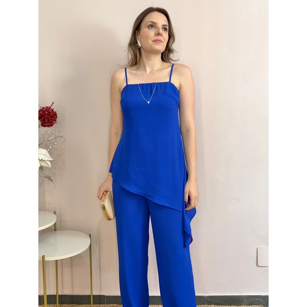 Blusa Assimétrica Gisele - Azul