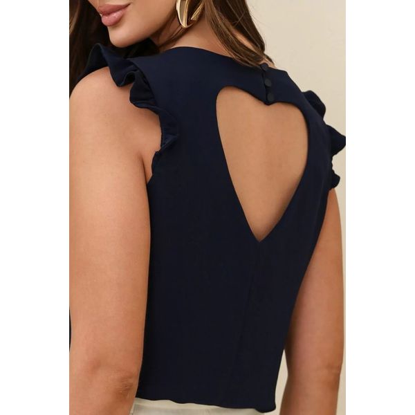 Blusa Coração - Marinho