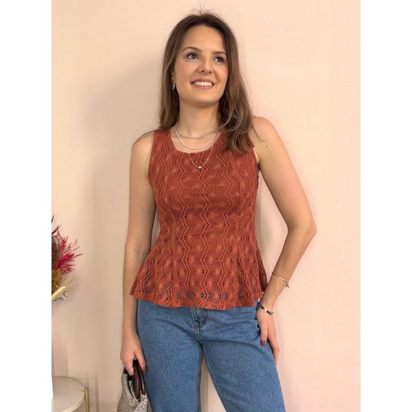 Blusa Caliope - Amendoa
