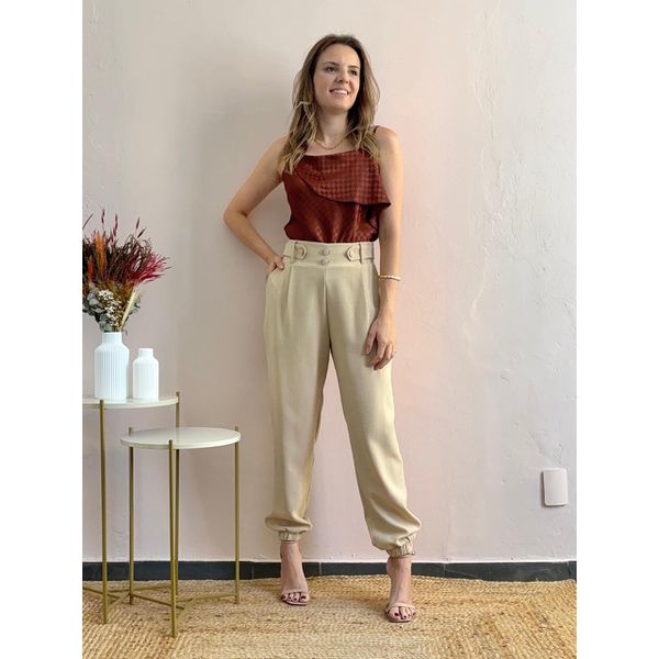 Calça Jogger Dani - Areia
