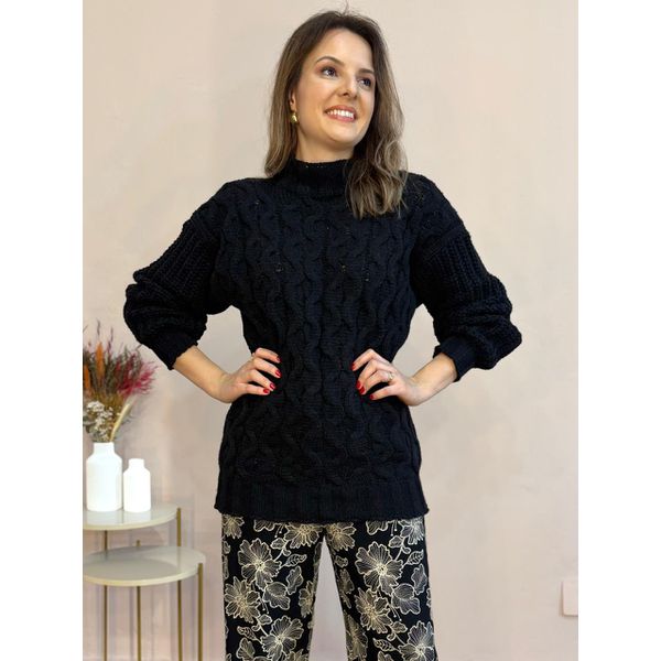 Tricô Oversized - Preto