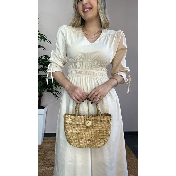 Vestido Julia Midi - Offwhite