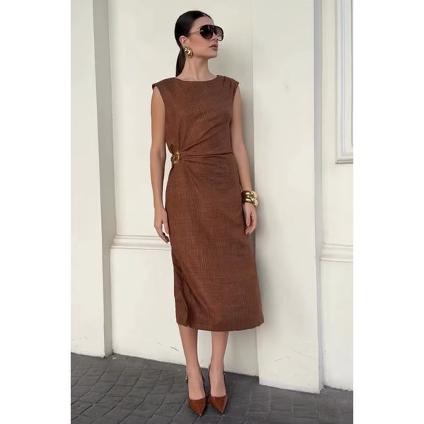 Vestido Amarilis - Marrom