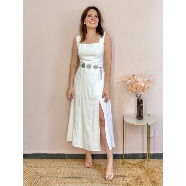 Vestido Alice Midi - Branco