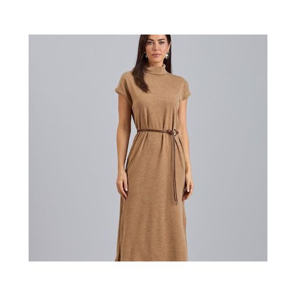 Vestido Midi Em Tricot Leve