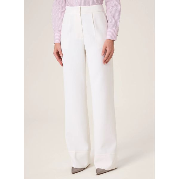 Calça Pantalona Crepe Dudalina Feminina