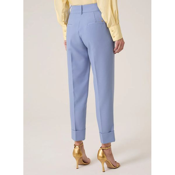 Calça Reta Barra Larga Dudalina Feminina