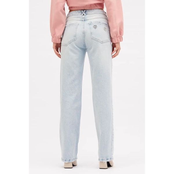 Calça Jeans Reta Slim Indigo