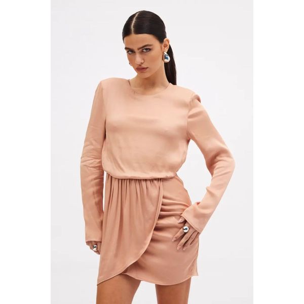Vestido Curto Sommer Bege Torrone