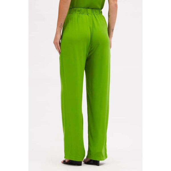Calça Sommer Reta Franzida Verde Turim