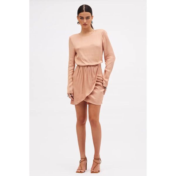 Vestido Curto Sommer Bege Torrone