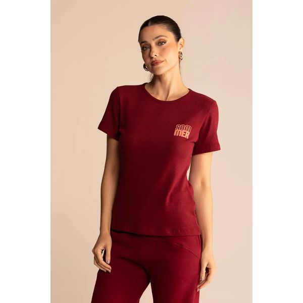Camiseta Sommer Bordô Bloodstone