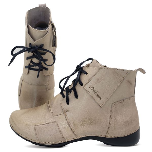 Bota Ortopédica Feminina Couro Legítimo e Palmilha... - Drilean