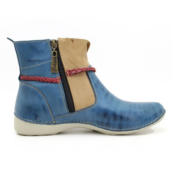 Bota Ortopédica para Joanete Esporão e Fascite - Azul/Caramelo (AL 002)