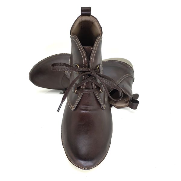 Bota Feminina Ortopédica de Couro Legítimo e Palmilha Gel - Café (AL 003)