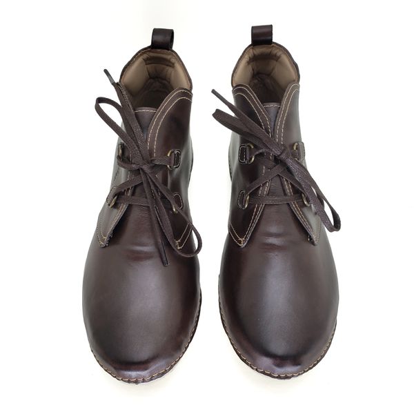 Bota Feminina Ortopédica de Couro Legítimo e Palmilha Gel - Café (AL 003)