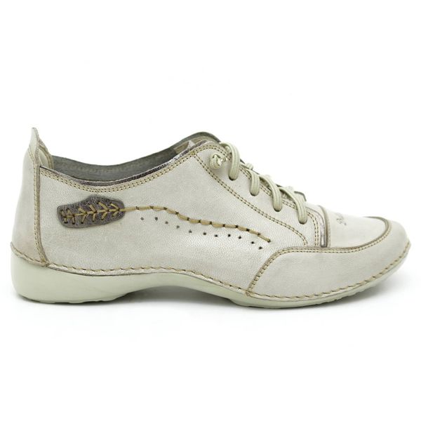 Tênis AL 008 Off White - Onix 100% couro com palmilha GEL