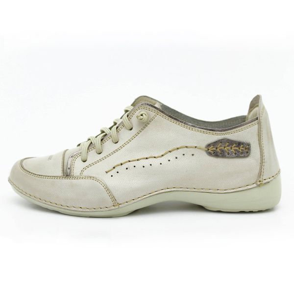 Tênis AL 008 Off White - Onix 100% couro com palmilha GEL