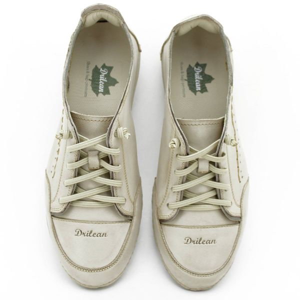 Tênis AL 008 Off White - Onix 100% couro com palmilha GEL
