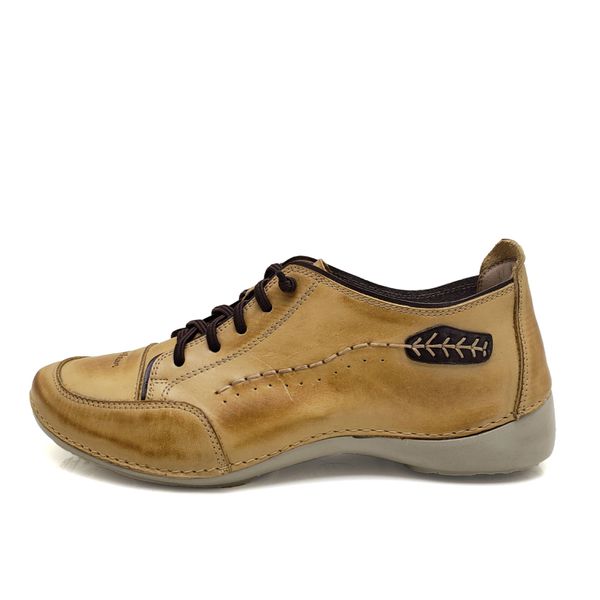 Tênis AL 008 Amarelo 100% couro com palmilha GEL