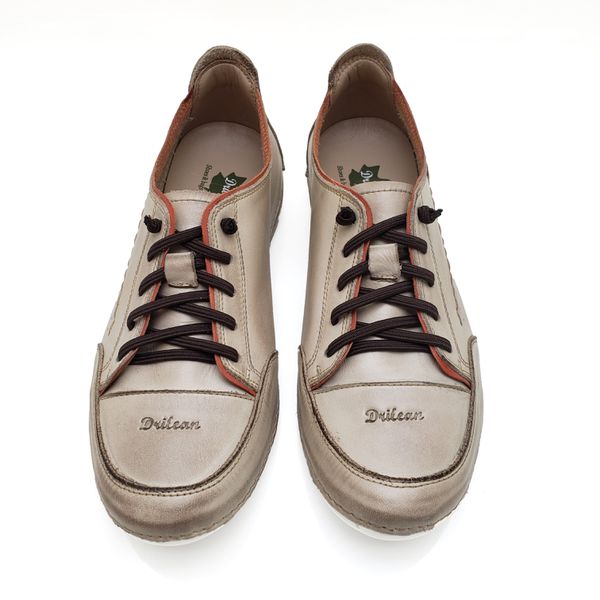 Tênis Off White-Coral 100% couro com palmilha GEL - 35 (AL008) OUTLET