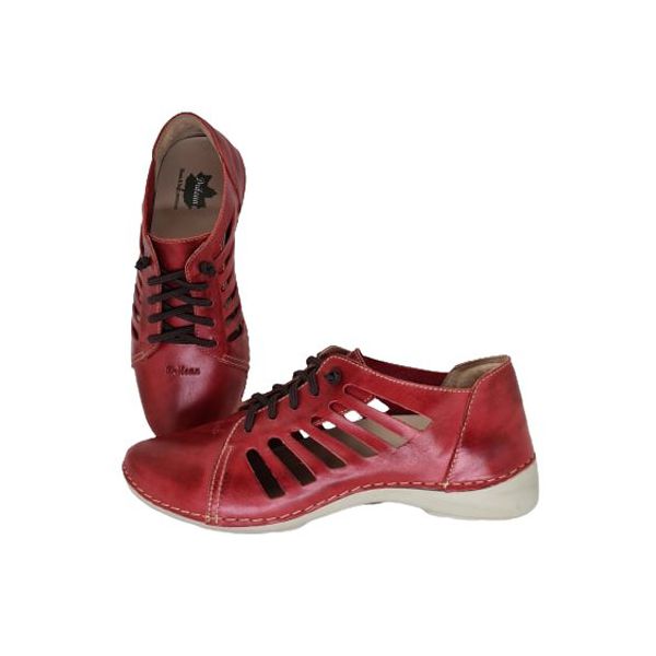 Tênis AL 009 Vermelho 100% em couro com palmilha e... - Drilean