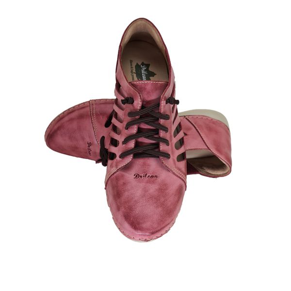 Tênis AL 009 Rose 100% em couro com palmilha em GEL