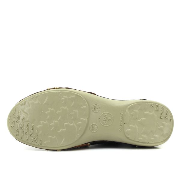 Tênis Feminino em Couro Legítimo com Palmilha Gel - Café/Fendi (AL010) 42 OUTLET