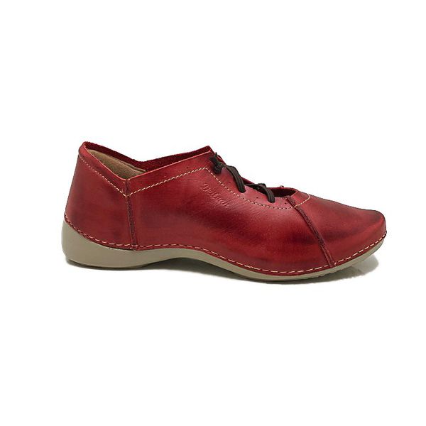Tênis AL012 Vermelho 100% em couro com palmilha em GEL - 36 - 43 OUTLET