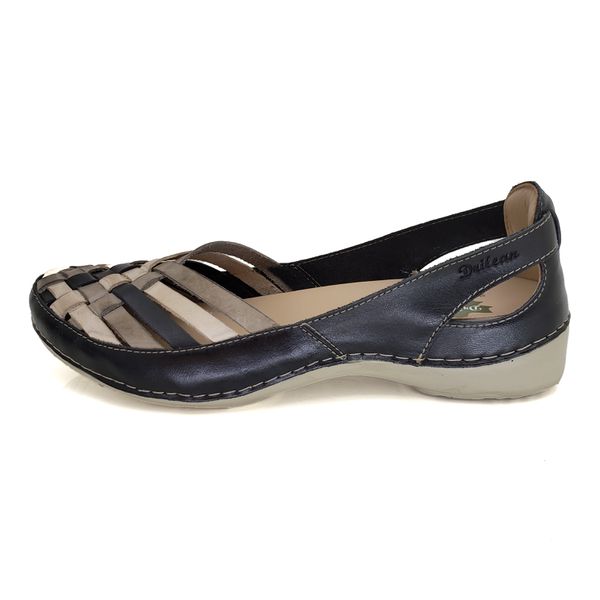Sapatilha Ortopédica AL013 Preto-Chumbo - Palmilha em GEL - 34 - 37 OUTLET