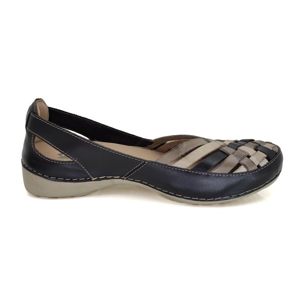 Sapatilha Ortopédica AL013 Preto-Chumbo - Palmilha em GEL - 34 - 37 OUTLET