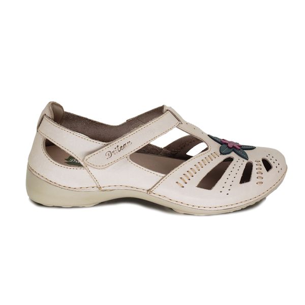 Sapatilha AL 016 Off White 100% couro com palmilha em GEL