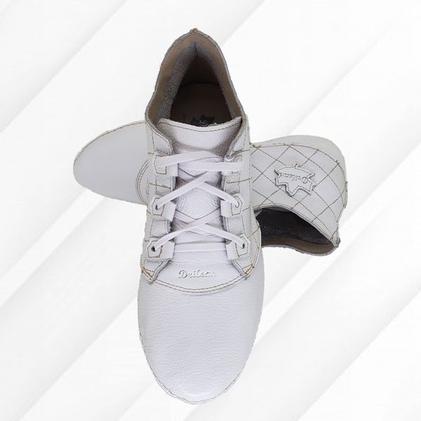 Bota Feminina Ortopédica de Couro Legítimo e Palmilha Gel - Branco (AL 021)