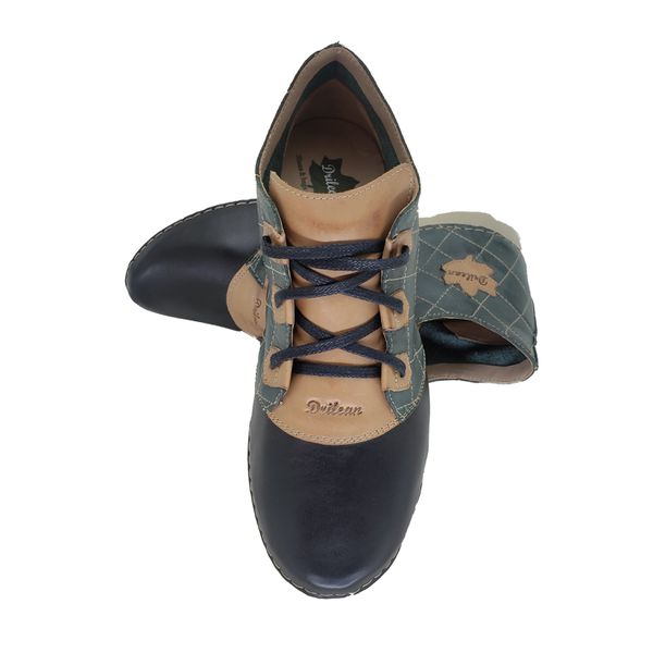 Bota Feminina Ortopédica em Couro Legítimo - Verde/Preto (AL 021)