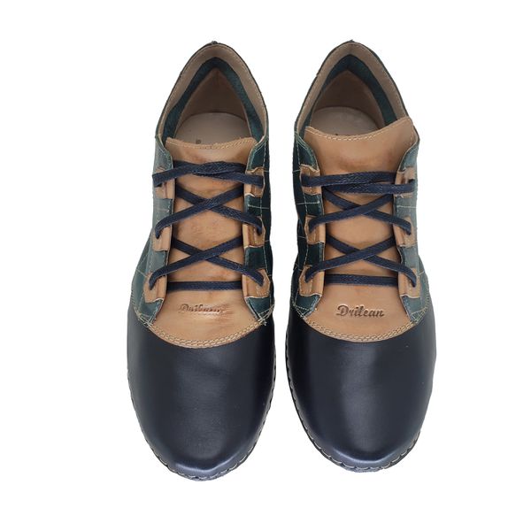 Bota Feminina Ortopédica em Couro Legítimo - Verde/Preto (AL 021)