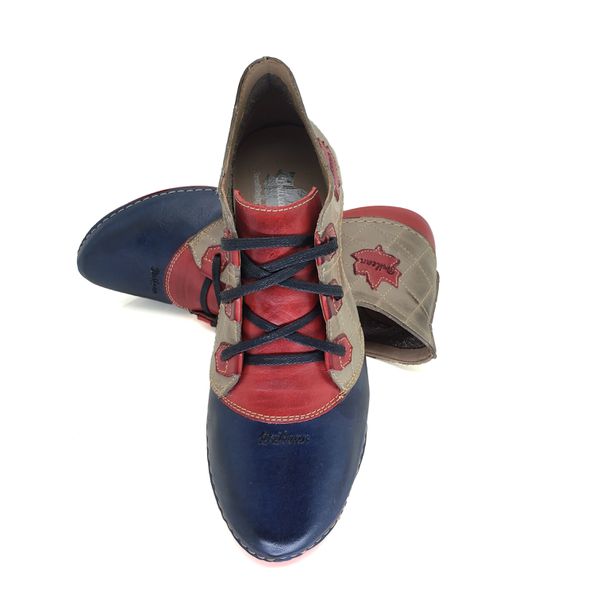 Bota Ortopédica para Joanete Esporão e Fascite - AL021 Chumbo/Azul/Vermelho - Sola Vermelha - 36 OUTLET