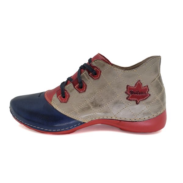 Bota Ortopédica para Joanete Esporão e Fascite - AL021 Chumbo/Azul/Vermelho - Sola Vermelha - 36 OUTLET