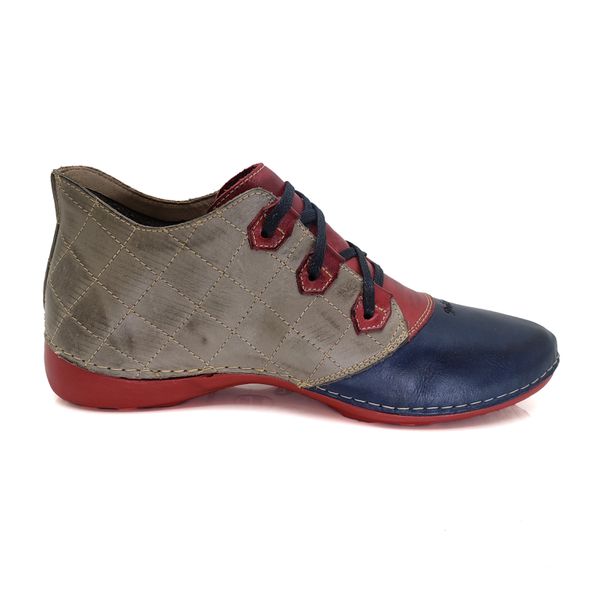 Bota Ortopédica para Joanete Esporão e Fascite - AL021 Chumbo/Azul/Vermelho - Sola Vermelha - 36 OUTLET