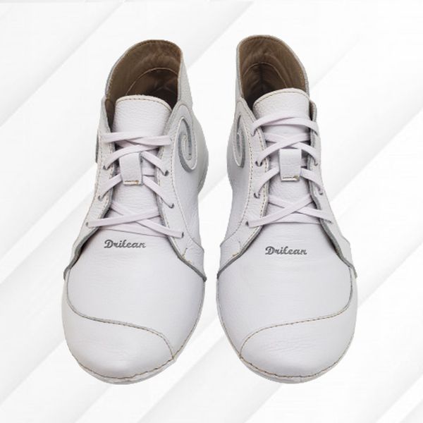 Bota Feminina Ortopédica de Couro Legítimo e Palmilha Gel - Branco - 36 (AL022) OUTLET