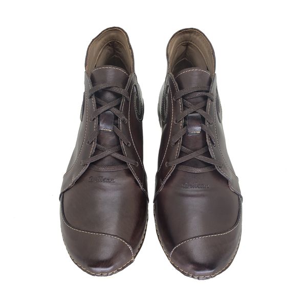 Bota Feminina Ortopédica de Couro Legítimo e Palmilha Gel - Café (AL 022)