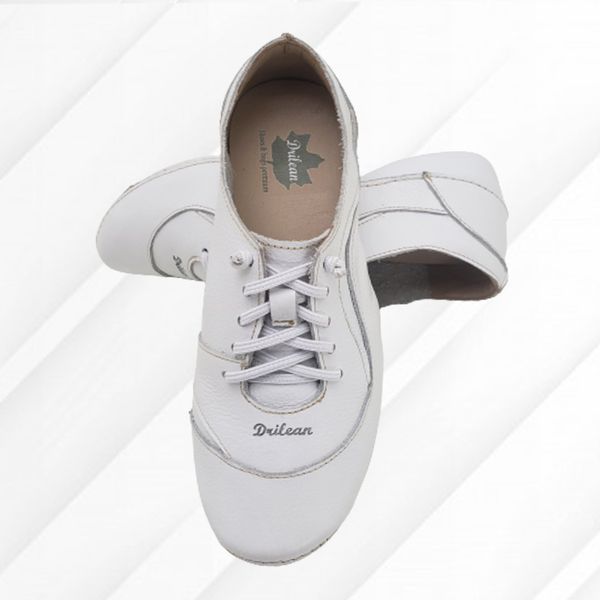 Tênis AL 024 Branco-Branco 100% em couro com palmilha em GEL