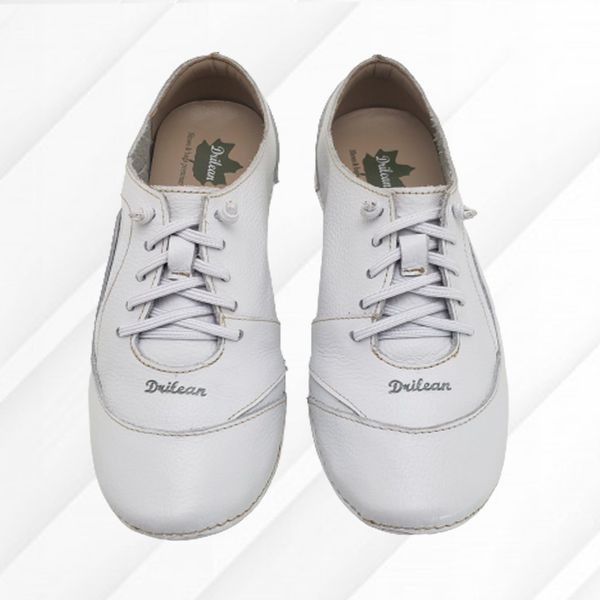 Tênis AL 024 Branco-Branco 100% em couro com palmilha em GEL