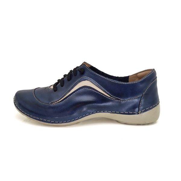 Tênis AL 024 Azul-Off Withe 100% em couro com palmilha em GEL