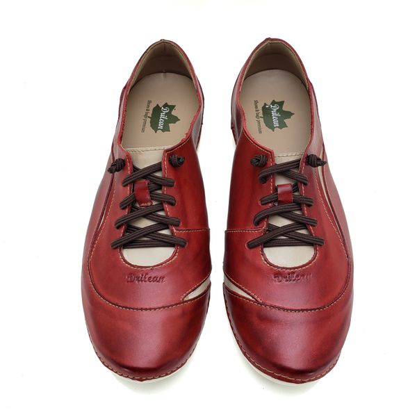 Tênis AL 024 Vermelho 100% couro com palmilha em GEL
